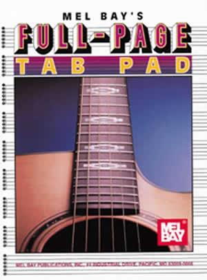 Full-Page TAB PAD (Muziekpapier)
